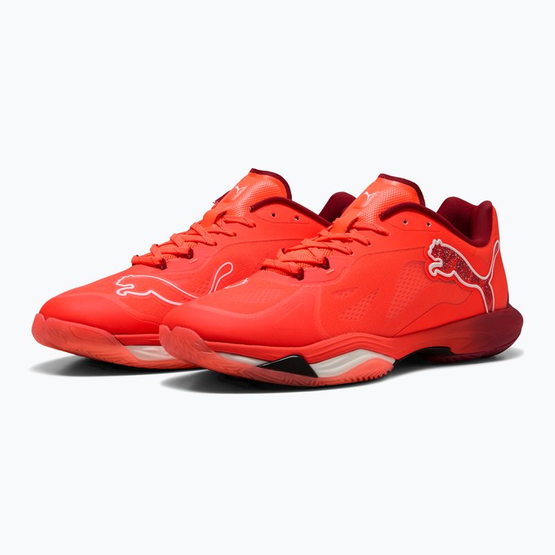 Házenkářské boty PUMA Vantage Nitro glowing red / puma white / dark crimson / puma black 10