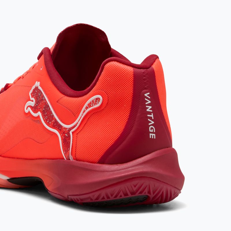 Házenkářské boty PUMA Vantage Nitro glowing red / puma white / dark crimson / puma black 11