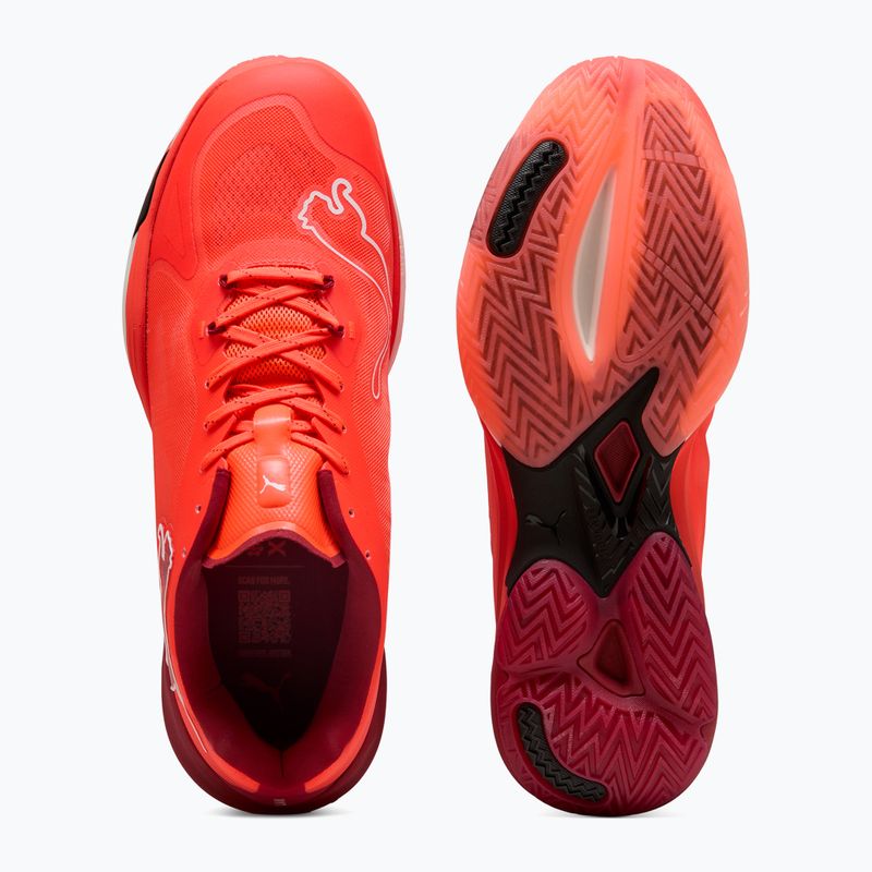 Házenkářské boty PUMA Vantage Nitro glowing red / puma white / dark crimson / puma black 12