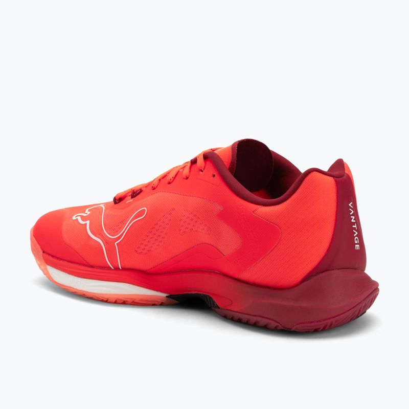 Házenkářské boty PUMA Vantage Nitro glowing red / puma white / dark crimson / puma black 3