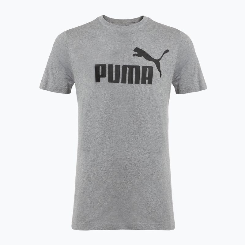 Pánské tričko PUMA ESS No. 1 Logo Tee medium gray heather
