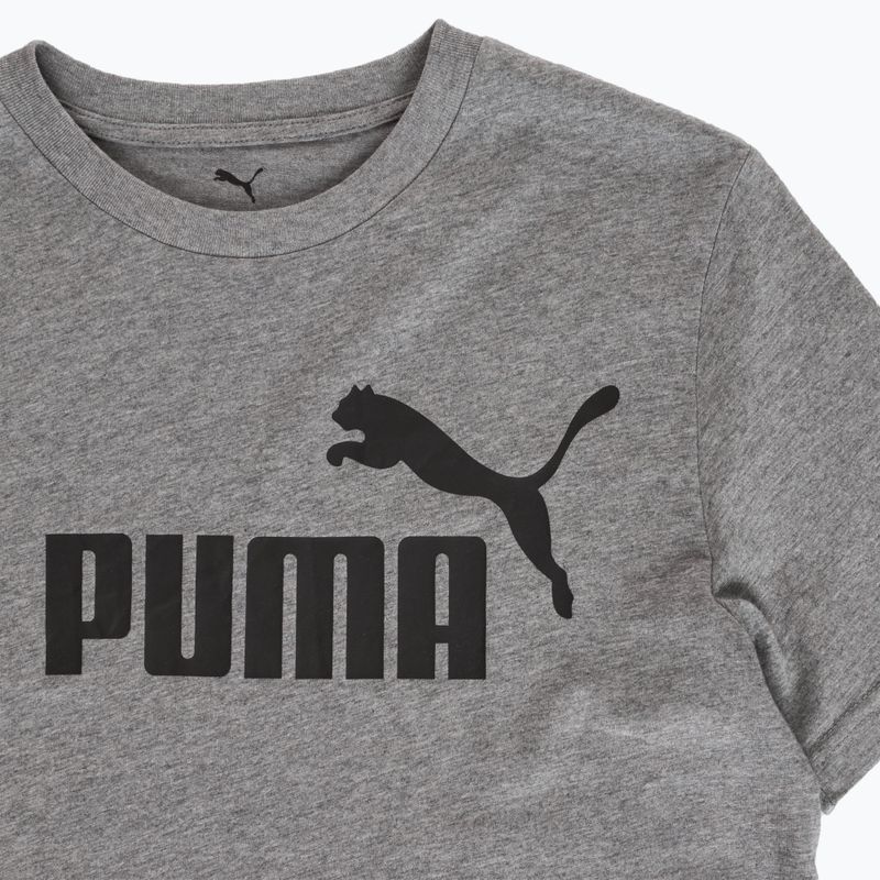 Pánské tričko PUMA ESS No. 1 Logo Tee medium gray heather 3