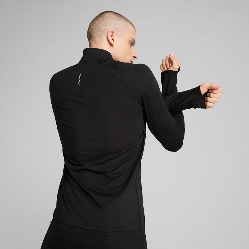 Pánská běžecká mikina PUMA Run Velocity Cloudspun 1/4 Zip puma black 5