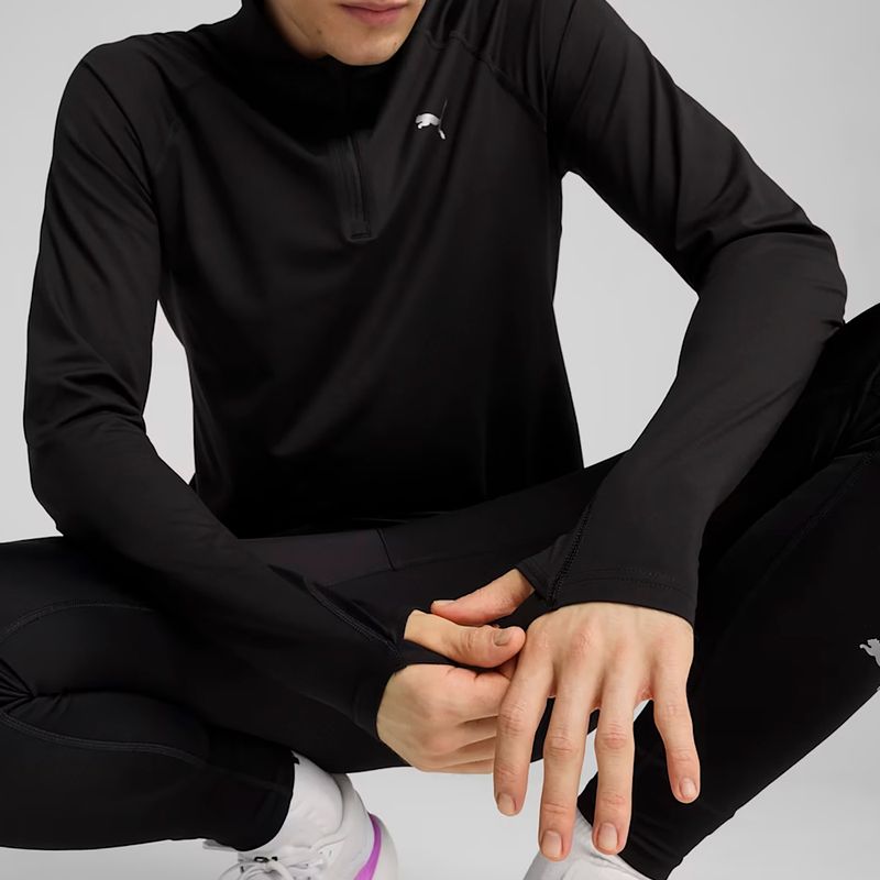 Pánská běžecká mikina PUMA Run Velocity Cloudspun 1/4 Zip puma black 6