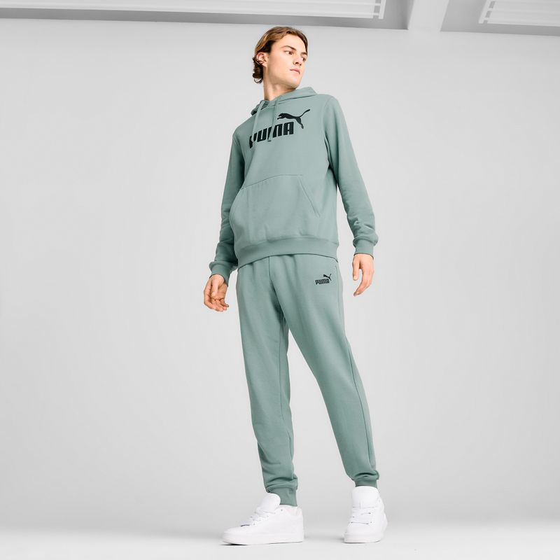Pánské tepláky PUMA ESS No. 1 Logo Sweatpants TR CL green moon 3