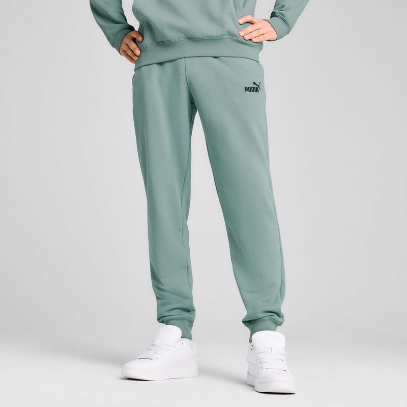 Pánské tepláky PUMA ESS No. 1 Logo Sweatpants TR CL green moon 4
