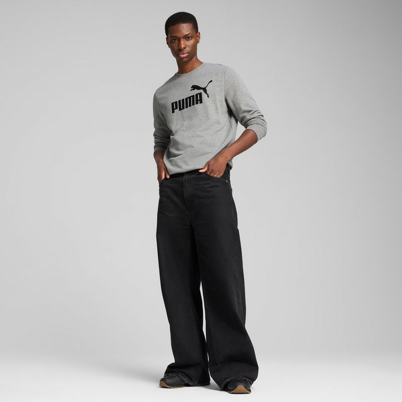 Pánská mikina  PUMA ESS No. 1 Logo Crew TR medium gray heather 5