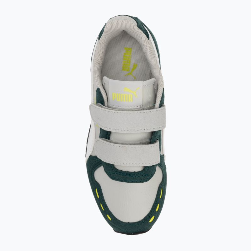 Juniorské boty  PUMA Cabana Racer SL 20 V PS coollightgray/pumawhite/darkmyrtle/limesmash 5