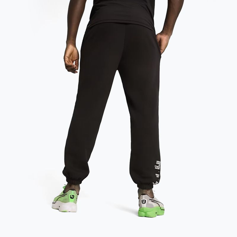 Pánské kalhoty PUMA x HYROX Fleece černé 2