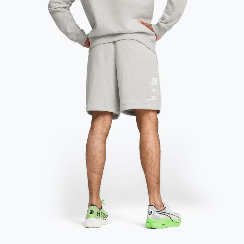 Pánské tréninkové šortky PUMA x HYROX šedé 2