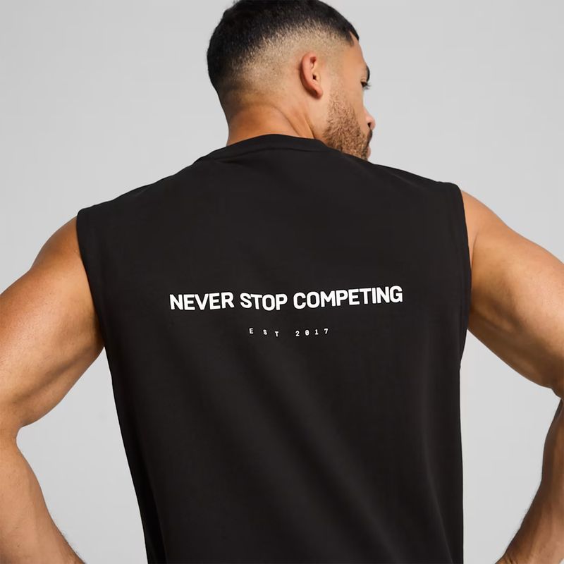 Pánský tréninkový top PUMA x HYROX Cutoff Tank černý 6