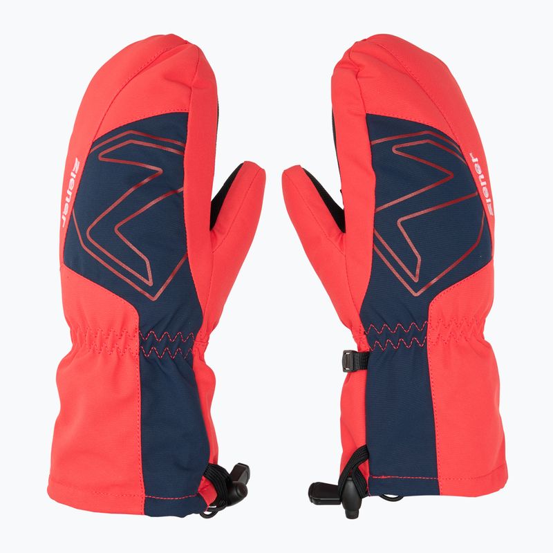 Dětské lyžařské rukavice ZIENER Lavalino Aquashield AW Mitten fiery red 3