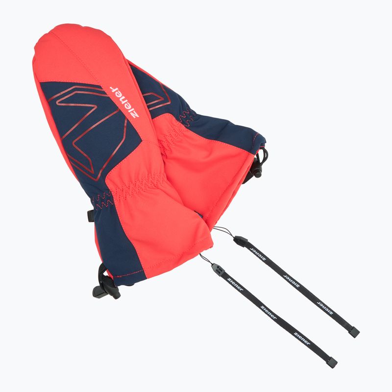 Dětské lyžařské rukavice ZIENER Lavalino Aquashield AW Mitten fiery red 6