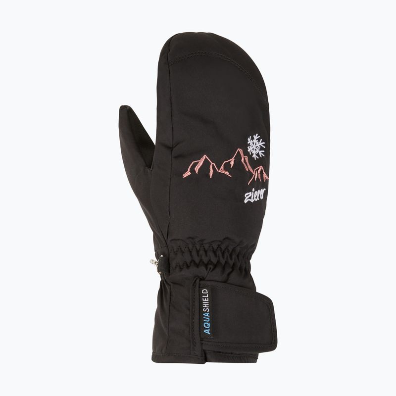 Dětské lyžařské rukavice ZIENER Laillani Aquashield Mitten black 2