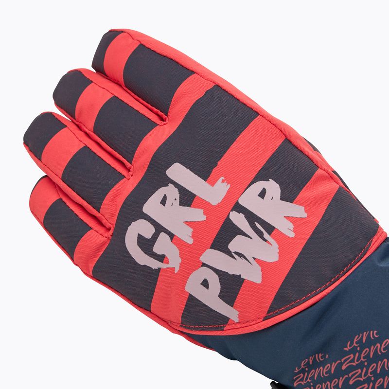 Dětské lyžařské rukavice ZIENER Liwa Aquashield PR fiery red 4