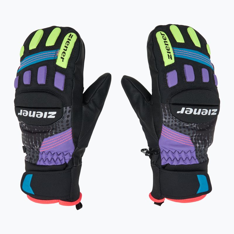 Dětské lyžařské rukavice ZIENER Luron Aquashield PR Mitten multicolor 3