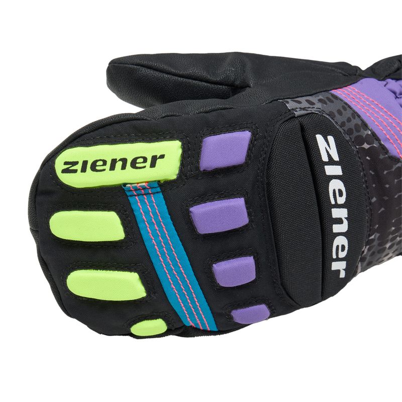 Dětské lyžařské rukavice ZIENER Luron Aquashield PR Mitten multicolor 4