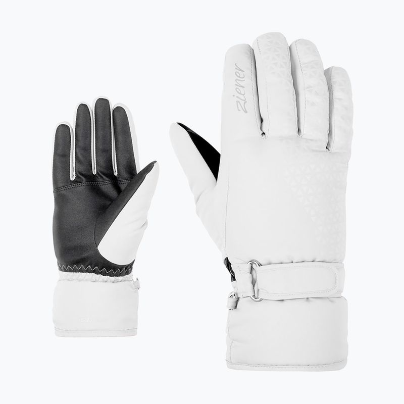 Dámské lyžařské rukavice ZIENER Kisar Aquashield white 2
