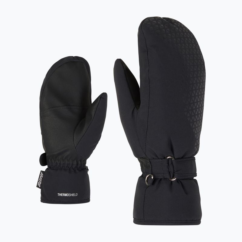 Dámské lyžařské rukavice  ZIENER Kisar Aquashield Mitten black