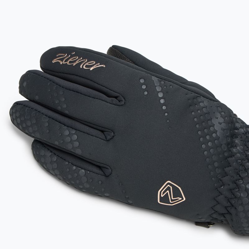 Dámské lyžařské rukavice  ZIENER Karoi WS PR black/rose metallic 4