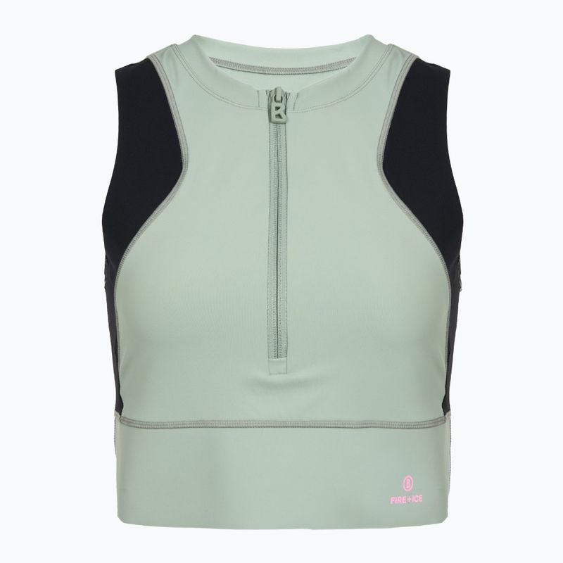 dámské tréninkové tričko BOGNER FIRE+ICE Caia 1/4 Zip eucalyptus