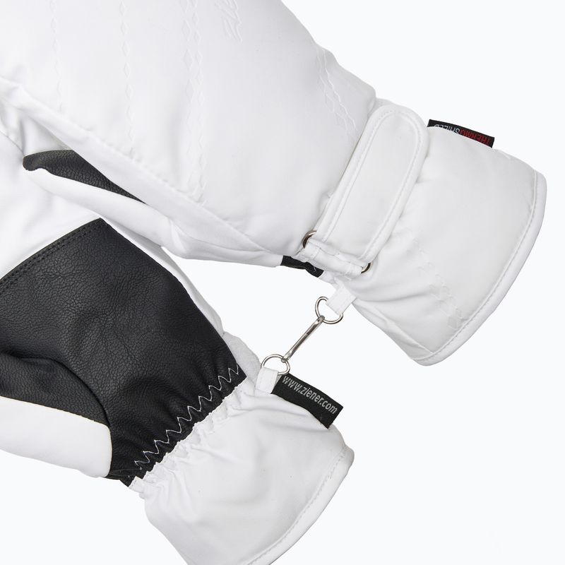 Dámské lyžařské rukavice ZIENER Kevi-Z PR Mitten white 5