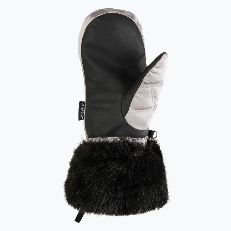 Dámské lyžařské rukavice ZIENER Kwinzi-Z Mitten metallic silver 3