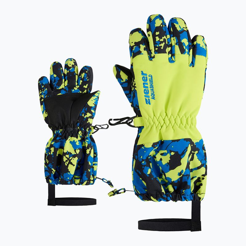 Dětské lyžařské rukavice ZIENER Levio AS Minis camo persian blue