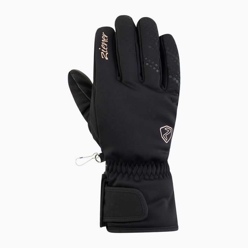 Dámské lyžařské rukavice Ziener Kehnia-Z Aquashield PR Glove black/rose metallic 2