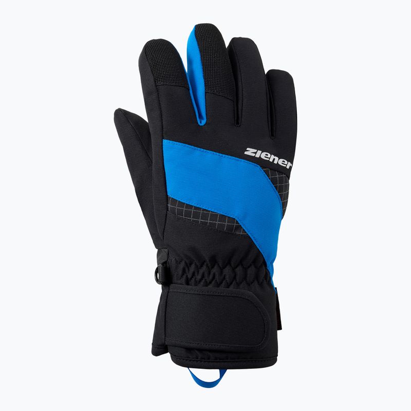 Dětské lyžařské rukavice ZIENER Luuki-Z Aquashield black/persian blue 2