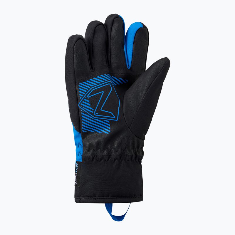 Dětské lyžařské rukavice ZIENER Luuki-Z Aquashield black/persian blue 3
