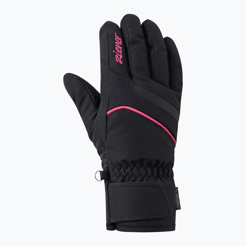 Dámské lyžařské rukavice Ziener Khania-Z PR Glove black/pink lily 2