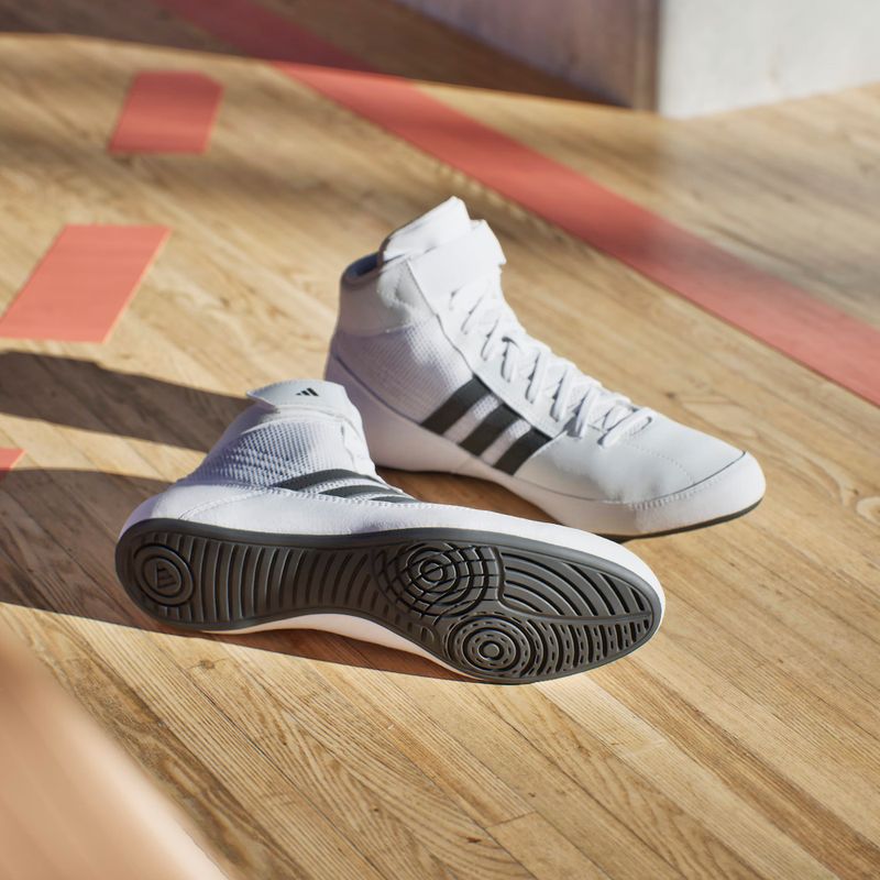 Boxerské boty adidas HVC white/ core black 19