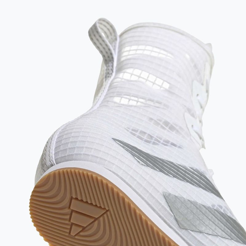 Boxerské boty adidas Box Hog 4 white/silver 7