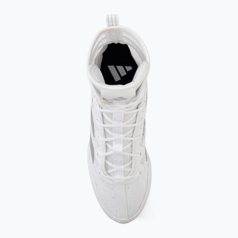 Boxerské boty adidas Box Hog 4 white/silver 5