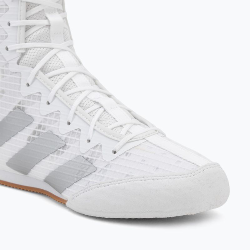Boxerské boty adidas Box Hog 4 white/silver 7