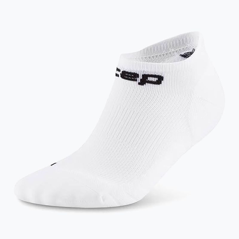Dámské kompresní ponožky CEP Run No Show 5.0 white 2