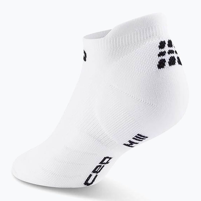 Dámské kompresní ponožky CEP Run No Show 5.0 white 3
