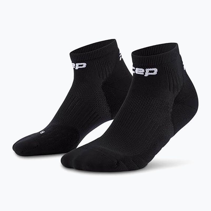Dámské kompresní ponožky CEP Run Low Cut 5.0 black/lime