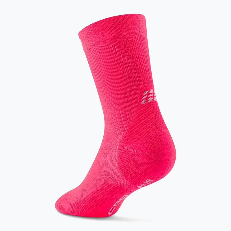 Dámské kompresní ponožky CEP Run Mid Cut 5.0 pink 3