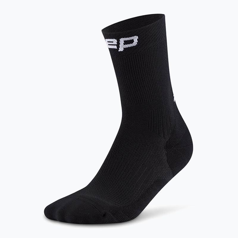 Dámské kompresní ponožky CEP Run Mid Cut 5.0 black/lime 2