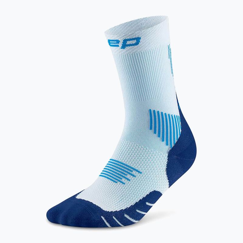 Dámské kompresní ponožky CEP Run Mid Cut 5.0 ice/blue 2