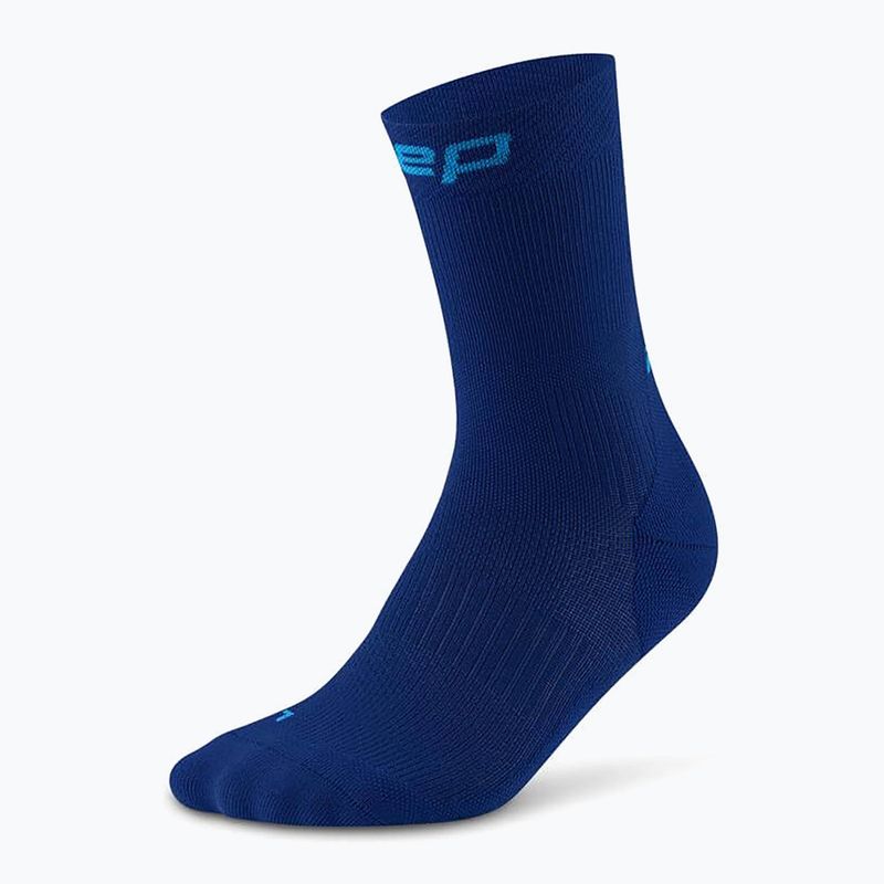 Dámské kompresní ponožky CEP Run Mid Cut 5.0 dark blue 2