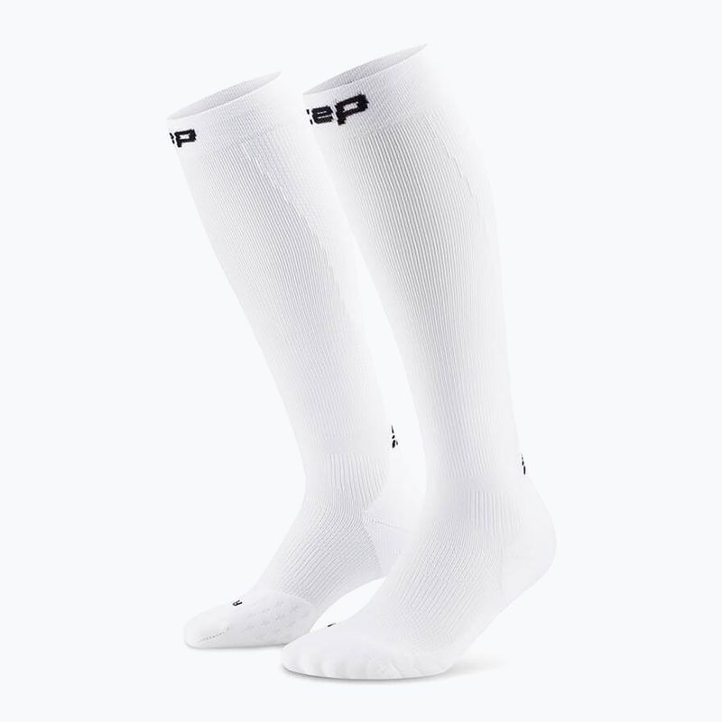Pánské kompresní ponožky CEP Run Tall 5.0 white