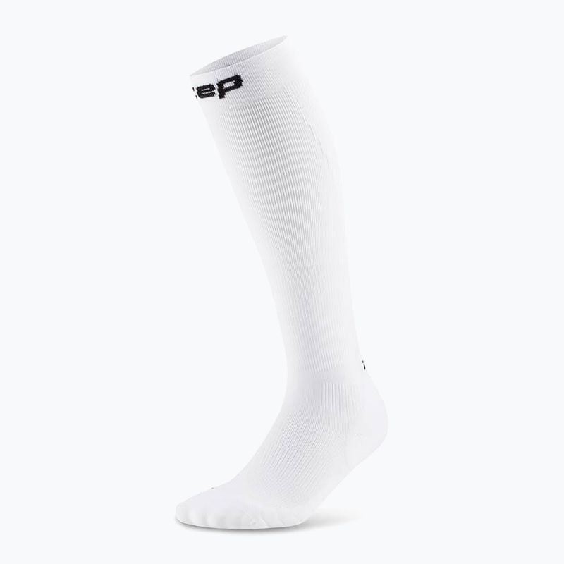 Pánské kompresní ponožky CEP Run Tall 5.0 white 2