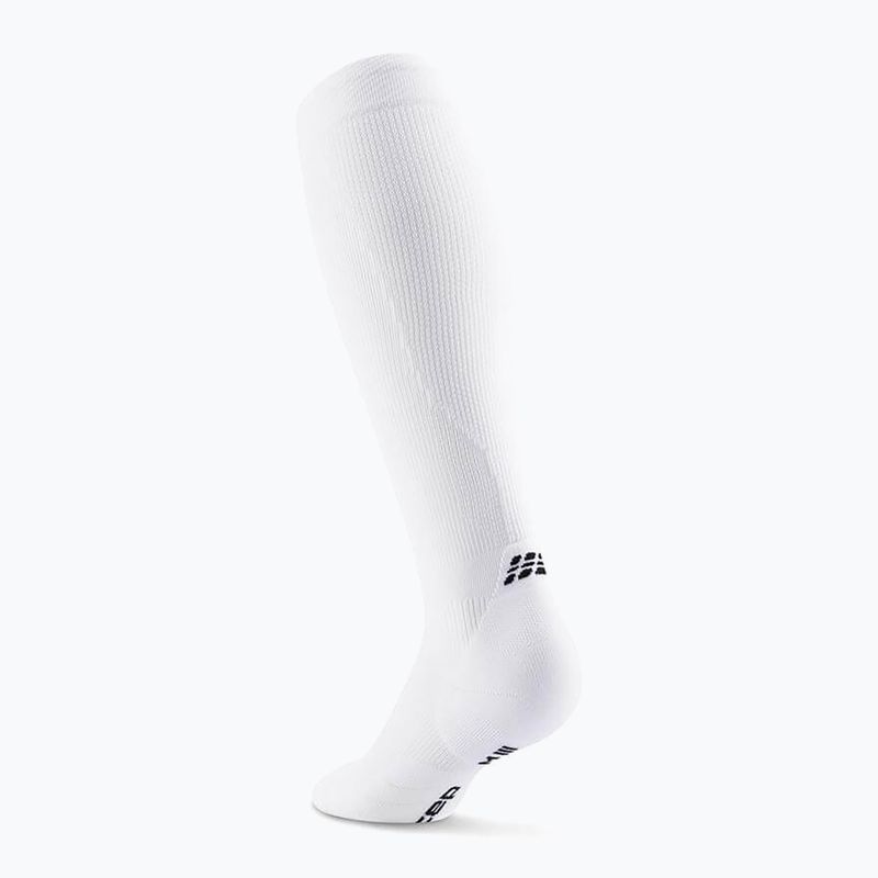 Pánské kompresní ponožky CEP Run Tall 5.0 white 3