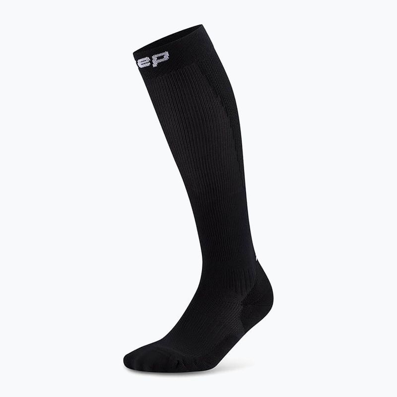 Pánské kompresní ponožky CEP Run Tall 5.0 black/lime 2