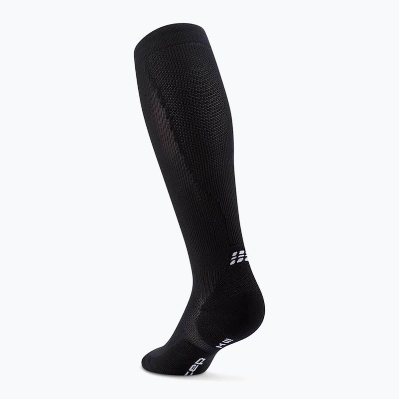 Pánské kompresní ponožky CEP Run Tall 5.0 black/lime 3