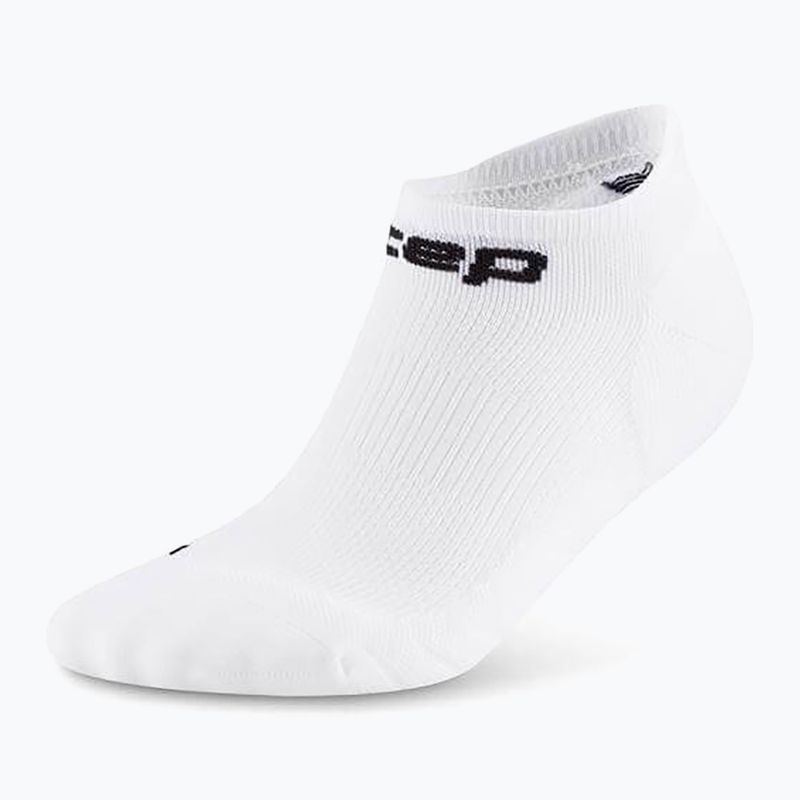 Pánské kompresní ponožky CEP Run No Show 5.0 white 2