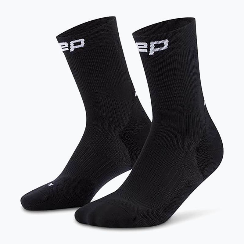 Pánské kompresní ponožky CEP Run Mid Cut 5.0 black